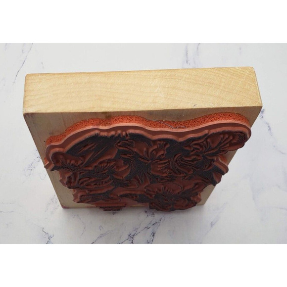 PSX Large Iris Flowers K040 Wood Mounted Rubber Stamp - Picture 4 of 7